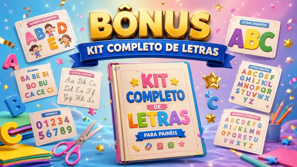 Kit Completo de Letras para Painéis